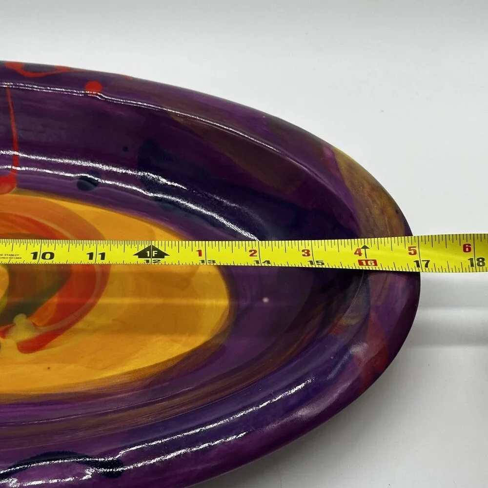 Cooks New Zealand Large Oval Platter Tray Vegetable Pasta Bowl 17 X 11 ‎ Modern